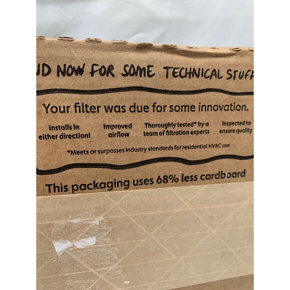Second Nature Air Filters For HVAC System Size 20x25x1 NIB - Picture 3 of 3